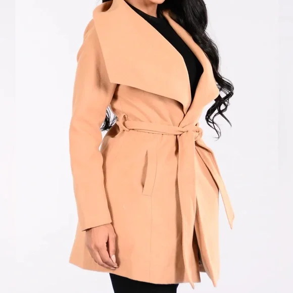 SOLD — Caramel Trench Coat - Picture 6 of 6